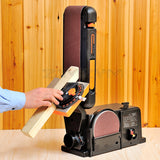 750W Abrasive Belt Sanding Machine Woodworking High-Power Electric 220V Sandpaper Polishing Machine 0-45° Angle Adjustable