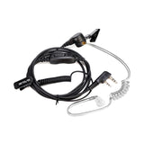 EEK009 walkie talkie with K-head coiled cable and air duct earphones