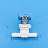 Φ11.5mm Five-hole Needle 35mm ABS Cover Bubble Chromed Cap Nylon Base Hot Tub Air Massage Bathtub Jet Nozzle