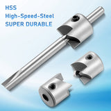 7 Pieces Kit Pen Barrel Trimming System Mill Trimmer Set,Cutting Head Sleeve Adapter Hex Key Wrench