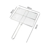 Grill Grilled Clip Portable Foldable Durable Lightweight Barbecue Rack BBQ Fish Grilg Basket for Gifts Camping