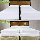 Top-2X Bridge to King Converter Kit Adjustable Mattress for BedspaceFiller Twin Bed Connector