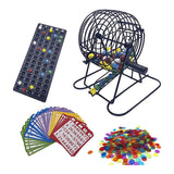 Dee Game Set with 6 Inch Cage, Master Board,75 Colored Balls , 50 Cards, and 300 Bingo Chips