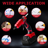 Cordless 30s Quick Preheat Hot Melt Gun with 30 Pcs 7mm Glue Stic for Milwaukee 18V Battery (No Battery)