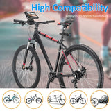 Bicycle Handlebar Mirror & Rear Camera - 4.3" Monitor, 1080P, 8-LED Night Vision, 150° Wide Angle, Rotatable Bracket