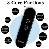 2024 T4 Portable Wireless Smart 40 Languages Two-Way Real Time Instant Voice Translator APP Bluetooth Multi-Language New Gift