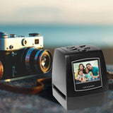 Portable Negative Scanner - 35mm & 135mm Slide Film Converter, Photo Digital Image Viewer with 2.4" LCD and Build-in Editing Software