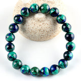 Natural Azurite Phoenix Turquoise Bead Bracelet