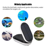 Solar Powered Portable Pump with Pipe and Air Bubble Stones - Oxygenator for Garden Fish Tank, Pool, Fishing Pond