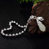 Sterling Silver Retro Inlaid And Tianyu Bracelet