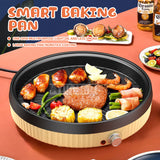 34cm Household Electric Hot Pot - Multifunction Non-stick Barbecue for BBQ and Pizza