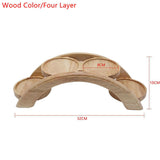 1PCS Hot Pot Arch Bridge Plate Sushi Bridge Boat Tableware Dessert Wooden Dim Sum Plate Sushi Tray Kitchen Sushi Plate