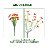 Artificial Outdoor Plants And 12 Bundles, UV Resistant Fake Flowers For Home Garden Decoration