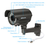 1080P AHD Bullet CCTV Analog Camera with 2.8 - 12mm Manual Zoom Varifocal Lens, 1/3" for Sony CMOS 2.0MP, Equipped with IR-CUT and 72 IR LEDs for Night Vision