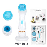 3 In 1 Electric Cleansing Brush Sonic Rotating Cleansing Brush Galvanic Facial Spa System Deeply Clean and Remove Blackheads