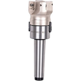 1Pc MT3-FMB-Shank 50mm Face End Mill CNC Milg Cutter + 4Pcs APMT1604 Inserts with Wrench and Box for Plate Cutting Pi