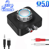 Bluetooth 5.0 Audio Receiver SD TF Card RCA 3.5mm AUX Jack Wireless 3D Stereo Music Adapter For Car Speaker Headphones