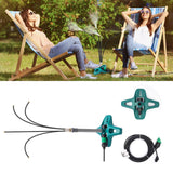 Outdoor Water Sprayer Misting Coog Nozzle System Multi Heads Flexible Standing Misters For Greenhouses Plants