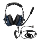 Retevis EH050K Dual Needle Noise Cancelling Headphones with K-Head - C9067