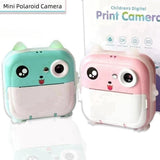 Instant Print Photo Kids Camera Mini Thermal Printer Video Digital Children Camera For Photography Educational Toys Gift