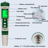 Digital 10in1 Quality Tester Pen Water PH/TDS/EC/Saity/ORP/H2/S.G/Tem/Nutrient Solution Concentration/㏁ Measuring