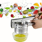 1pc, Juicer, Multifunctional Fruit Vegetable Juicer, Stainless Steel Manual Water Squeezer With Packaging Box Kitchen