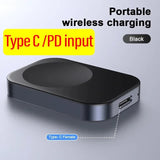 VIKEFON Portable Wireless Apple Watch Magnetic USB Charger For IWatch Series 9 8 7 SE 6 5 4 Fast Charging Station