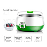 Mini Automatic Yogurt Maker - Stainless Steel Tank, Pink, Ideal for Home DIY Kitchen Appliance