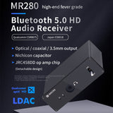 DAC Bluetooth 5.0 Audio Receiver LDAC AptX HD Lossless CSR8675 ES9018 JRC4580DD Coaxial Wireless Adapter Decoder US Plug
