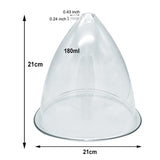 Large Size 2pcs 21cm Buttock Sucker Vacuum Stimulator Cups With Breast Enlargement Pump Cupping Accessories