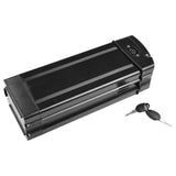 Secure Bike Battery Box Ebike Holder Case, Large Capacity, Perfect for Electric Vehicles, Black PVC Material