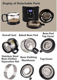 2 IN 1 Automatic Hot Air Coffee Bean Roasting Cooling Machine 80g Electric Coffee Roasters Coffee Bean Cooler With LED Display
