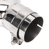 Exhaust Tail Pipe Mirror Polishing Reduce Noise Dual Exhaust Tip 304 Stainless Steel 63mm ID 89mm OD Universal for Automobiles