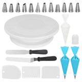 71PCS Cream Tool Cake Decorating Tip Icing Spatula With Piping Bag Smoother