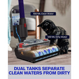 Electric Wet Dry Mopping Head Dyson V15 V8 V7 V10 V11 Vacuum Cleaner, Automatic Cleaning Roller Brush for Hard or