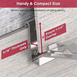 Installation Tools, 2 Pack of Fiber Cement 1-1/4-Inch Overlap Tool, Heavy Duty Steel Siding Tools