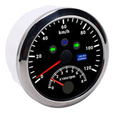 Boat Tachometer Gauge GPS Speedometer IP67 Waterproof High Accuracy Wide Working Voltage Red Backlight for 12V/24V Vehicles
