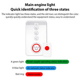 Wireless Caregiver Pager - Elderly Alert System with SOS Emergency Button, Portable One-Click Caller Alarm, 4G Two-Way Intercom