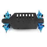 1/10 TT02 KIT Complete Modification, Carbon Brazed Chassis, Metal Accessories Frame, DIY Upgrade