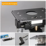 Multifunctional Heavy Duty Wood Lift Elevator with Aluminium Router Insert Plate Woodworking hine Tools
