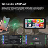 Motorcycle Navigator 2G+32G 6.2 Inch 800Nit Screen Android 13.0 Support Wireless Carplay Waterproof Dual Bluetooth Mirror k