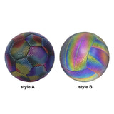 Holographic Reflective Ball Size 5 High Visibility Night Game and Training Sessions Gift for Soccer Compeon