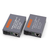 1pair HTB-3100-AB 10/100m 25KM SC Simplex mode Fiber Optic RJ45 Enternet Media Converter Netk fiber optic transceiver