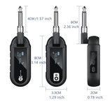 M02 UHF Wireless System Transmitter and Receiver for Guitar Vio Bass Piano Keyboard Instrument Electric Drum