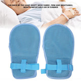 1Pair Restraint Glove Breathable Comfortable Adjustable Safety Finger Fixed Gloves Patient Hand Protector Prevent Injury