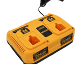For 7.2-18V Ni-MH Ni-CD DC9320 DC9098 DW9072 DC9096 DC9099 DC9091 DC9071 DE9057 Dual Port Battery Charger