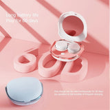 Household Automatic Ultrasonic Cleaner Washer Glasses Lenses Box Contact Lens Cleaning hine Pink