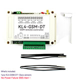 SMS GSM 4ch remote Relay Switch Controller KL4-GSM Gate Door Opener Support Temperature Humidity Monitor Power Fail Alarm