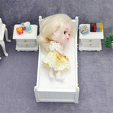 1:12 Scale Mini Drawer Bed Model Dollhouse Miniature Accessories Bedroom Furnitures
