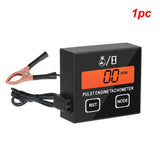 Motorcycle Tachometer 30000RPM Tester Digital Speedometer RPM Hour Meter for Chainsaw Mower Tractor Inductive Gauge Accessories